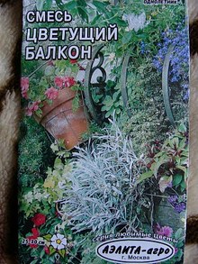 Смесь семян для балкона, в которой оказались семена мезембриантемума хрустального